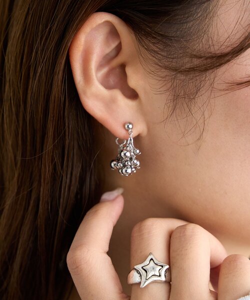 DISCOAT（ディスコート）の「【GOLDY】ツブツブピアス（ピアス（両耳用）・レディース・ゴールド/シルバー・FREE）」の3枚目の写真