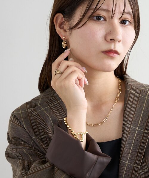 DISCOAT（ディスコート）の「【GOLDY】ツブツブピアス（ピアス（両耳用）・レディース・ゴールド/シルバー・FREE）」の5枚目の写真