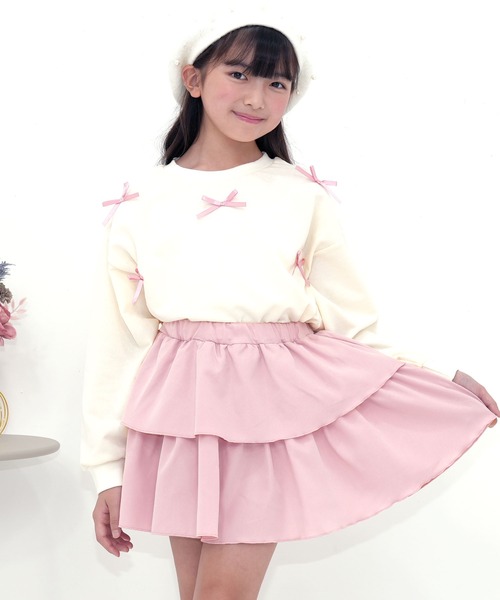 Bee des Bee（ビーデスビー）の「フリルスカート（スカート・キッズ・ピンク/ブラック・110cm/100cm/150cm/140cm/130cm/120cm）」の5枚目の写真