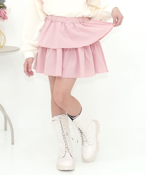 Bee des Bee（ビーデスビー）の「フリルスカート（スカート・キッズ・ピンク/ブラック・110cm/100cm/150cm/140cm/130cm/120cm）」の4枚目の写真