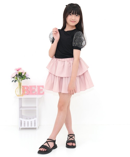 Bee des Bee(ビーデスビー)の「フリルスカート(スカート・キッズ・ピンク/ブラック・110cm/100cm/150cm/140cm/130cm/120cm)」の20枚目の写真