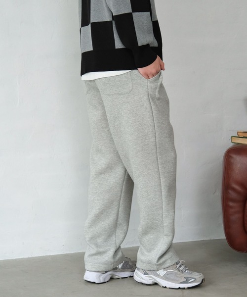 GLOBAL WORK（グローバルワーク）の「タックダンボールスウェットパンツ/AND YUA ANY/579665（スウェットパンツ・キッズ・グレー/ブラック・MEDIUM/SMALL）」の10枚目の写真