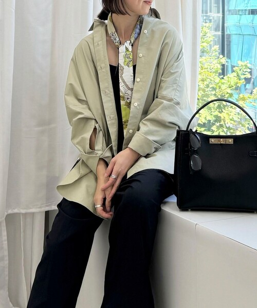 NOLLEY’S（ノーリーズ）の「【manipuri/マニプリ】ベルベット剣先ミニタイ（ネクタイ・レディース・ベージュ系その他3/グリーン系その他3・FREE）」の3枚目の写真