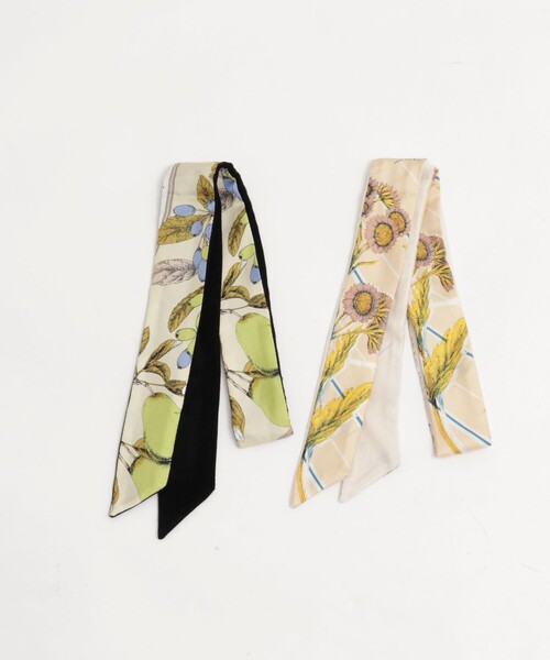 NOLLEY’S（ノーリーズ）の「【manipuri/マニプリ】ベルベット剣先ミニタイ（ネクタイ・レディース・ベージュ系その他3/グリーン系その他3・FREE）」の5枚目の写真