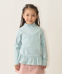Lycee mine（リセマイン）の「ペプラム裾ギャザータートルネック（Tシャツ/カットソー・キッズ）」