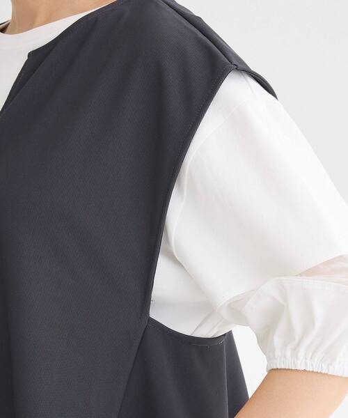 Green　Parks（グリーンパークス）の「リップルフレアベスト（ベスト・レディース・チャコールグレー/ブラック・FREE）」の16枚目の写真