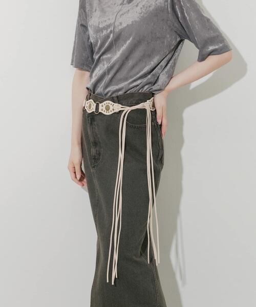 SMELLY(スメリー)の「ウエスタンコンチョベルト(ベルト・レディース・アイボリー・-)」の7枚目の写真