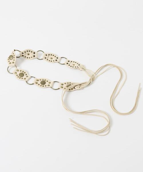 SMELLY(スメリー)の「ウエスタンコンチョベルト(ベルト・レディース・アイボリー・-)」の5枚目の写真