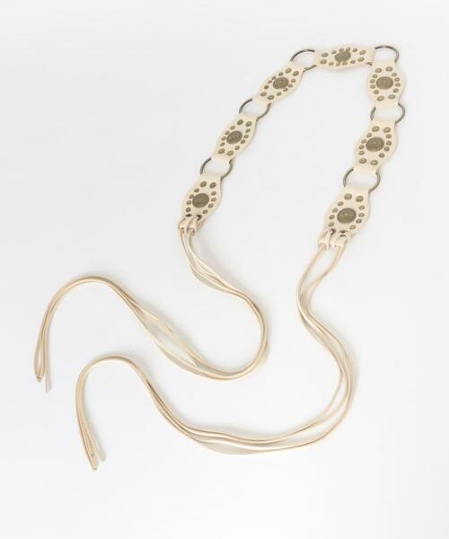 SMELLY(スメリー)の「ウエスタンコンチョベルト(ベルト・レディース・アイボリー・-)」の3枚目の写真