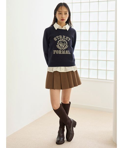 レイヤードデザインプリーツスカショ（その他パンツ）｜SNIDEL