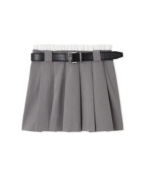 snidel レイヤードデザインプリーツスカショ レイヤードデザインプリーツスカショ（その他パンツ）｜SNIDEL