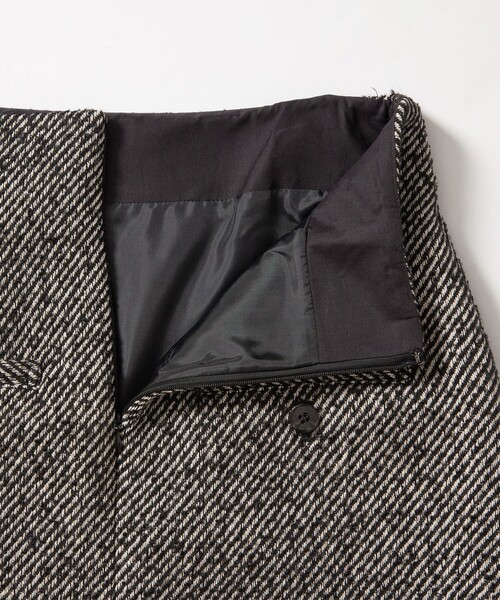 EMMEL REFINES（エメルリファインズ）の「＜EMMEL REFINES＞EM ツィードライク ボンディング ミニスカート（スカート・レディース・ブラック/ブラウン・M/S）」の11枚目の写真