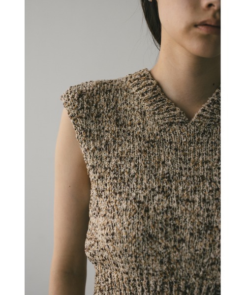 【新品タグ付き】stylemixer 2WAY ニットベスト ベージュ STYLEMIXER（スタイルミキサー）の「2WAYニットベスト（ベスト