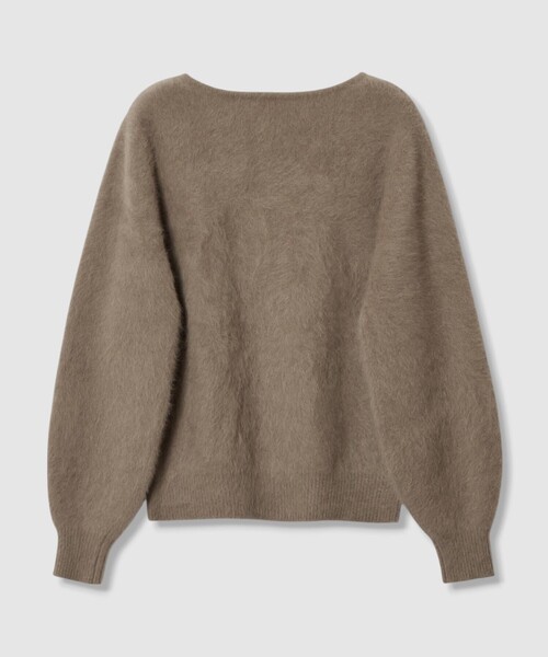 カシミヤブレンドファー加工Vプルオーバー（ニット/セーター