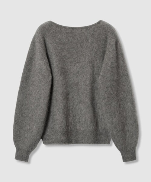 allureville(アルアバイル)の「カシミヤブレンドファー加工Vプルオーバー(ニット/セーター・レディース・オフホワイト/グレー系その他/モカ/オレンジ・2)」の11枚目の写真