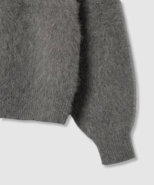 allureville(アルアバイル)の「カシミヤブレンドファー加工Vプルオーバー(ニット/セーター・レディース・オフホワイト/グレー系その他/モカ/オレンジ・2)」の13枚目の写真