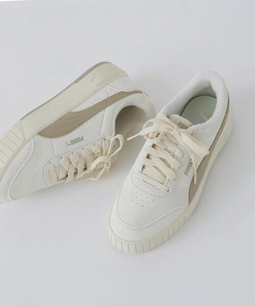 NATURAL BEAUTY BASIC（ナチュラルビューティーベーシック）の「PUMA キャリーナミア SD シューズ（スニーカー・レディース・ベージュ/ピンク・24.0cm/23.5cm）」の9枚目の写真