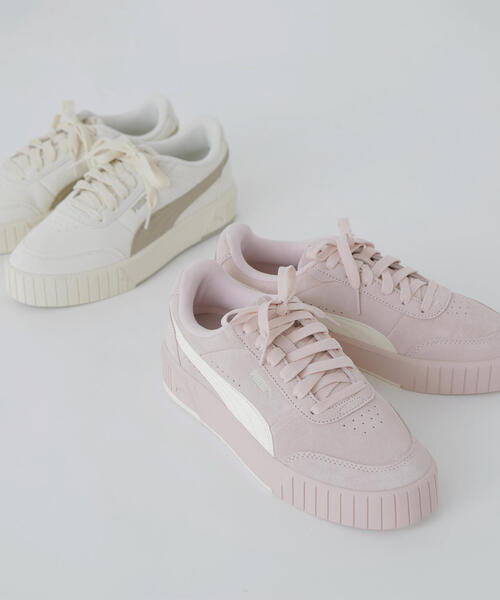 NATURAL BEAUTY BASIC（ナチュラルビューティーベーシック）の「PUMA キャリーナミア SD シューズ（スニーカー・レディース・ベージュ/ピンク・24.0cm/23.5cm）」の16枚目の写真