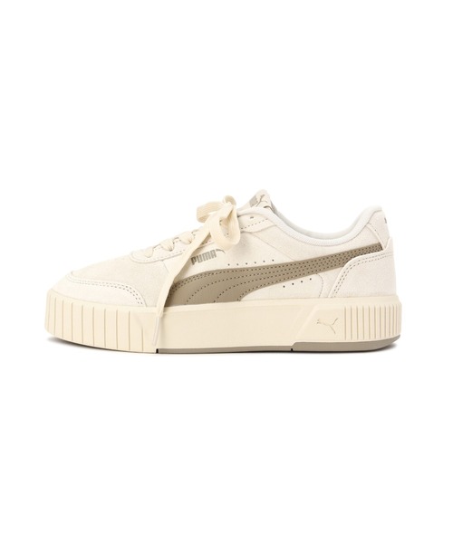 NATURAL BEAUTY BASIC（ナチュラルビューティーベーシック）の「PUMA キャリーナミア SD シューズ（スニーカー・レディース・ベージュ/ピンク・24.0cm/23.5cm）」の3枚目の写真