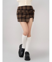 Darich（ダーリッチ）の「スリットチェックリボンミニスカート（スカート・レディース）」