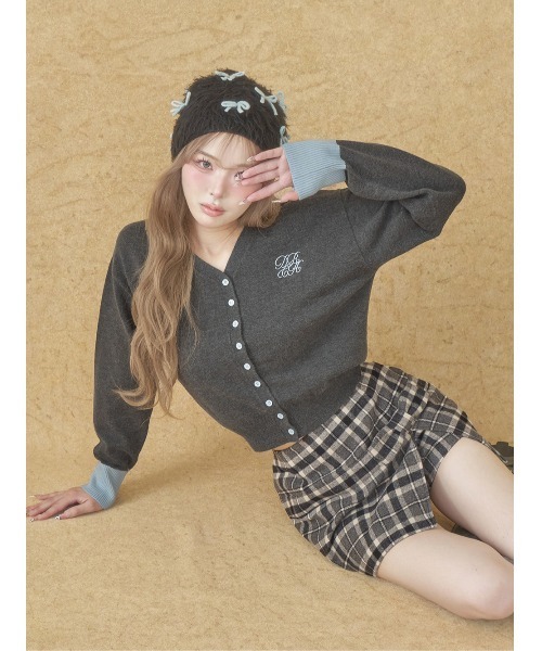 Darich（ダーリッチ）の「スリットチェックリボンミニスカート