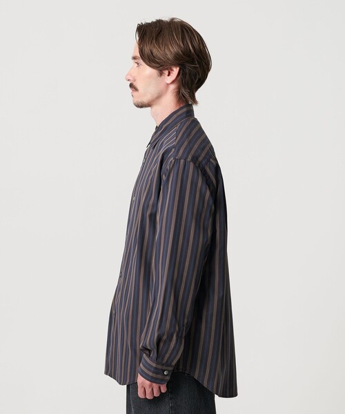 BEAUTY&YOUTH UNITED ARROWS（ビューティーアンドユースユナイテッドアローズ）の「ネオ ピッチ ストライプ レギュラー シャツ FORM型（シャツ/ブラウス・メンズ・ネイビー/ライラック・M/L/S/XL）」の8枚目の写真