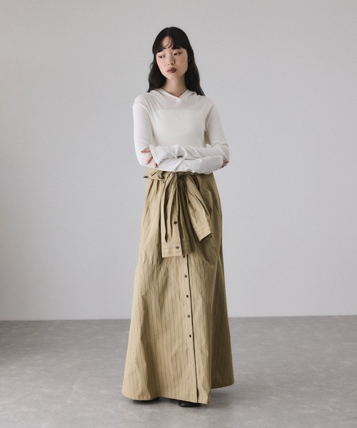 セール】シアーフードプルオーバー（Tシャツ/カットソー）｜ADAM ET