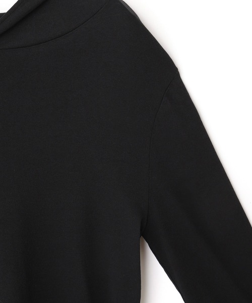 ADAM ET ROPE'（アダムエロペ）の「シアーフードプルオーバー（Tシャツ/カットソー・レディース・ブラック/ホワイト系その他2・FREE）」の9枚目の写真