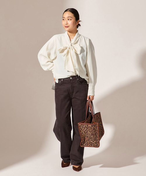 Citizens of humanity（シチズンズオブヒューマニティー）の「【CITIZENS OF HUMANITY】MIRO IN TWILL：デニム（デニムパンツ・レディース・ブラウン・25cm/26cm/27cm）」の21枚目の写真