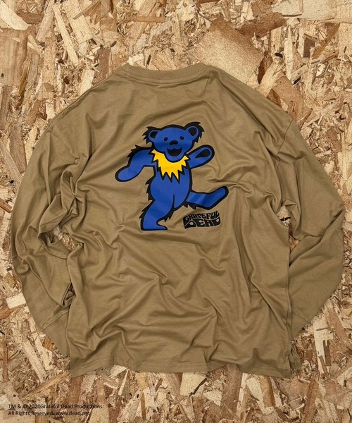 Grateful Dead(グレイトフルデッド)の「GRATEFUL DEAD ダンシングベア オーバーサイズ ロンT(スウェット・メンズ・ブラック/グレー系その他/オフホワイト/杢グレー/チャコールグレー/ダークグリーン/ホワイト系その他2/ブラック系その他/ホワイト系その他/ホワイト系その他3/ベージュ系その他/オレンジ/ベージュ/パープル/グリーン系その他/ネイビー・M/L/XL)」の10枚目の写真