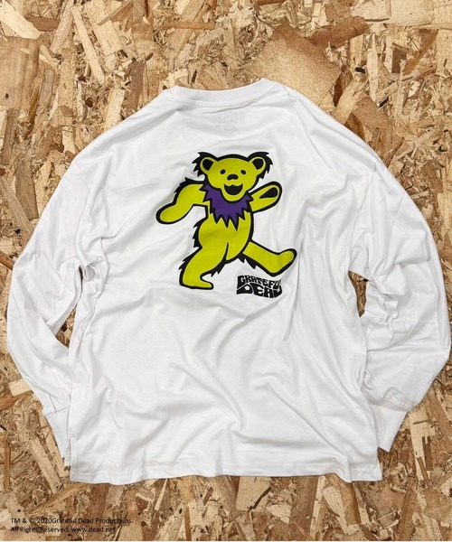 Grateful Dead(グレイトフルデッド)の「GRATEFUL DEAD ダンシングベア オーバーサイズ ロンT(スウェット・メンズ・ブラック/グレー系その他/オフホワイト/杢グレー/チャコールグレー/ダークグリーン/ホワイト系その他2/ブラック系その他/ホワイト系その他/ホワイト系その他3/ベージュ系その他/オレンジ/ベージュ/パープル/グリーン系その他/ネイビー・M/L/XL)」の3枚目の写真