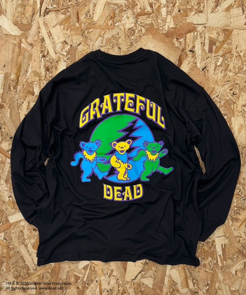 Grateful Dead(グレイトフルデッド)の「GRATEFUL DEAD ダンシングベア オーバーサイズ ロンT(スウェット・メンズ・ブラック/グレー系その他/オフホワイト/杢グレー/チャコールグレー/ダークグリーン/ホワイト系その他2/ブラック系その他/ホワイト系その他/ホワイト系その他3/ベージュ系その他/オレンジ/ベージュ/パープル/グリーン系その他/ネイビー・M/L/XL)」の6枚目の写真