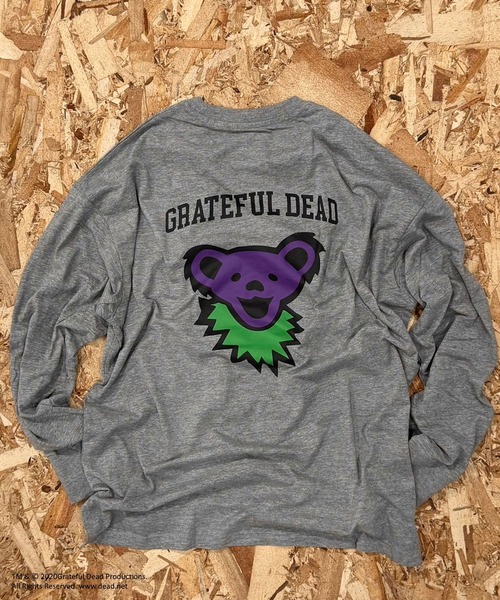Grateful Dead(グレイトフルデッド)の「GRATEFUL DEAD ダンシングベア オーバーサイズ ロンT(スウェット・メンズ・ブラック/グレー系その他/オフホワイト/杢グレー/チャコールグレー/ダークグリーン/ホワイト系その他2/ブラック系その他/ホワイト系その他/ホワイト系その他3/ベージュ系その他/オレンジ/ベージュ/パープル/グリーン系その他/ネイビー・M/L/XL)」の8枚目の写真