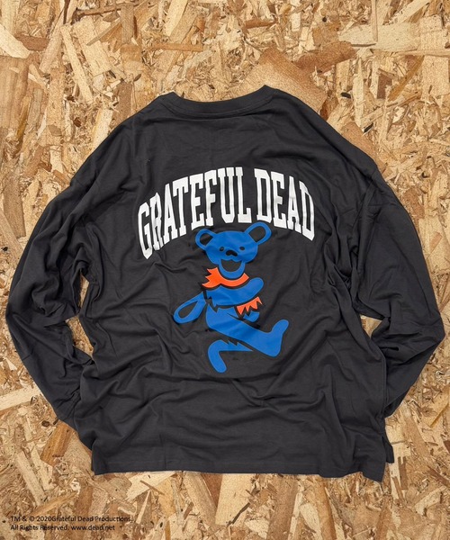 Grateful Dead(グレイトフルデッド)の「GRATEFUL DEAD ダンシングベア オーバーサイズ ロンT(スウェット・メンズ・ブラック/グレー系その他/オフホワイト/杢グレー/チャコールグレー/ダークグリーン/ホワイト系その他2/ブラック系その他/ホワイト系その他/ホワイト系その他3/ベージュ系その他/オレンジ/ベージュ/パープル/グリーン系その他/ネイビー・M/L/XL)」の9枚目の写真
