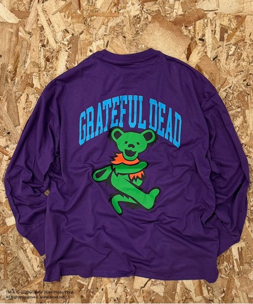 Grateful Dead(グレイトフルデッド)の「GRATEFUL DEAD ダンシングベア オーバーサイズ ロンT(スウェット・メンズ・ブラック/グレー系その他/オフホワイト/杢グレー/チャコールグレー/ダークグリーン/ホワイト系その他2/ブラック系その他/ホワイト系その他/ホワイト系その他3/ベージュ系その他/オレンジ/ベージュ/パープル/グリーン系その他/ネイビー・M/L/XL)」の15枚目の写真