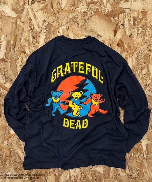 Grateful Dead(グレイトフルデッド)の「GRATEFUL DEAD ダンシングベア オーバーサイズ ロンT(スウェット・メンズ・ブラック/グレー系その他/オフホワイト/杢グレー/チャコールグレー/ダークグリーン/ホワイト系その他2/ブラック系その他/ホワイト系その他/ホワイト系その他3/ベージュ系その他/オレンジ/ベージュ/パープル/グリーン系その他/ネイビー・M/L/XL)」の14枚目の写真