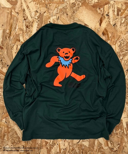 Grateful Dead(グレイトフルデッド)の「GRATEFUL DEAD ダンシングベア オーバーサイズ ロンT(スウェット・メンズ・ブラック/グレー系その他/オフホワイト/杢グレー/チャコールグレー/ダークグリーン/ホワイト系その他2/ブラック系その他/ホワイト系その他/ホワイト系その他3/ベージュ系その他/オレンジ/ベージュ/パープル/グリーン系その他/ネイビー・M/L/XL)」の12枚目の写真