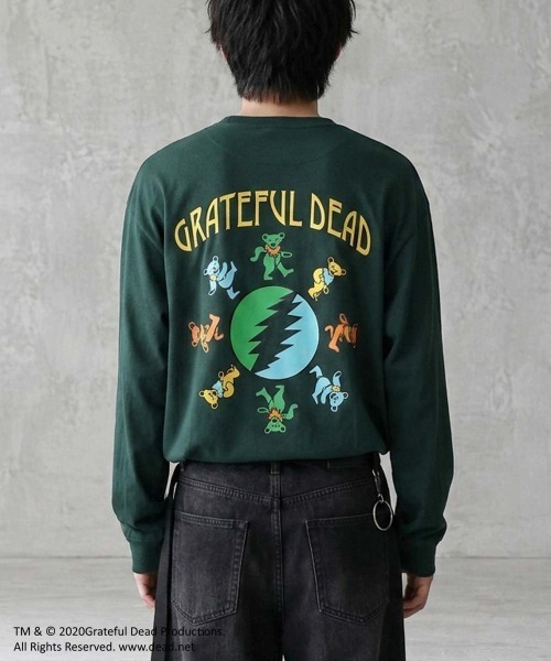Grateful Dead(グレイトフルデッド)の「GRATEFUL DEAD ダンシングベア オーバーサイズ ロンT(スウェット・メンズ・ブラック/グレー系その他/オフホワイト/杢グレー/チャコールグレー/ダークグリーン/ホワイト系その他2/ブラック系その他/ホワイト系その他/ホワイト系その他3/ベージュ系その他/オレンジ/ベージュ/パープル/グリーン系その他/ネイビー・M/L/XL)」の19枚目の写真