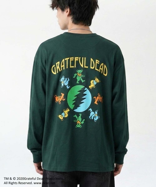 Grateful Dead(グレイトフルデッド)の「GRATEFUL DEAD ダンシングベア オーバーサイズ ロンT(スウェット・メンズ・ブラック/グレー系その他/オフホワイト/杢グレー/チャコールグレー/ダークグリーン/ホワイト系その他2/ブラック系その他/ホワイト系その他/ホワイト系その他3/ベージュ系その他/オレンジ/ベージュ/パープル/グリーン系その他/ネイビー・M/L/XL)」の20枚目の写真