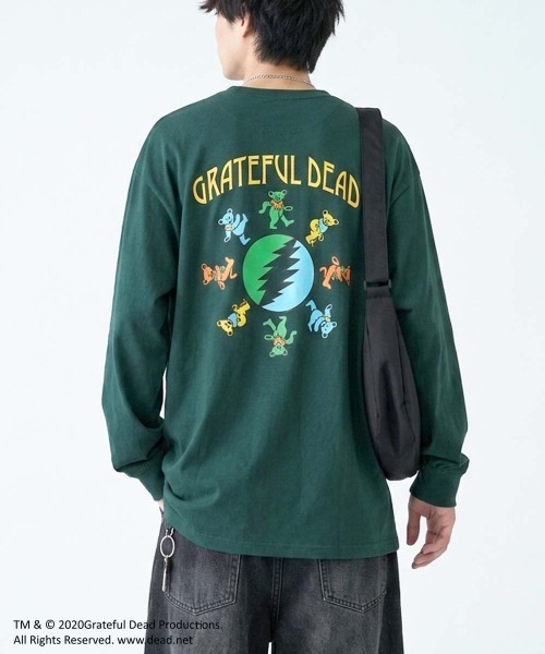 Grateful Dead(グレイトフルデッド)の「GRATEFUL DEAD ダンシングベア オーバーサイズ ロンT(スウェット・メンズ・ブラック/グレー系その他/オフホワイト/杢グレー/チャコールグレー/ダークグリーン/ホワイト系その他2/ブラック系その他/ホワイト系その他/ホワイト系その他3/ベージュ系その他/オレンジ/ベージュ/パープル/グリーン系その他/ネイビー・M/L/XL)」の21枚目の写真