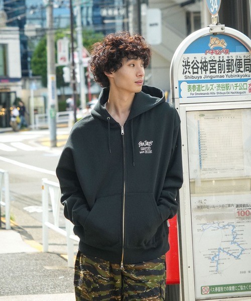 BEN DAVIS(ベンデイビス)の「【BEN DAVIS/ベンデイビス】バックプリント フルジップ フーディー ヘビーウェイト 裏起毛(パーカー・メンズ・スモークピンク/グレー/ブラック・X-LARGE/LARGE/MEDIUM)」の20枚目の写真