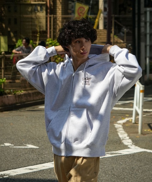 BEN DAVIS(ベンデイビス)の「【BEN DAVIS/ベンデイビス】バックプリント フルジップ フーディー ヘビーウェイト 裏起毛(パーカー・メンズ・スモークピンク/グレー/ブラック・X-LARGE/LARGE/MEDIUM)」の13枚目の写真