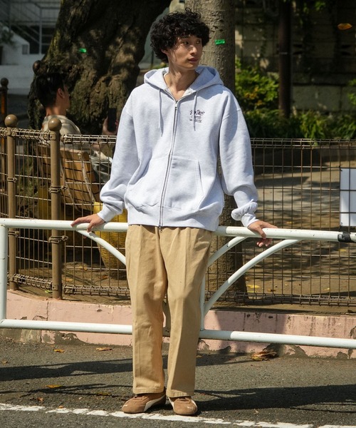 BEN DAVIS(ベンデイビス)の「【BEN DAVIS/ベンデイビス】バックプリント フルジップ フーディー ヘビーウェイト 裏起毛(パーカー・メンズ・スモークピンク/グレー/ブラック・X-LARGE/LARGE/MEDIUM)」の16枚目の写真