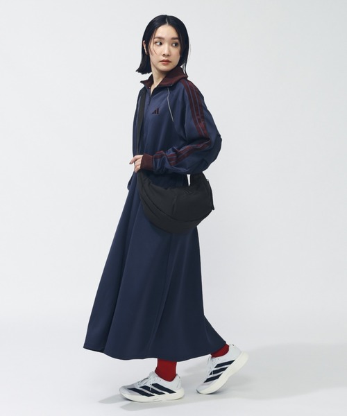 adidas（アディダス）の「アディダス adidas STSV トラックトップドレス（ワンピース・レディース・ブラック/ネイビー・S/M/L/XL）」の6枚目の写真