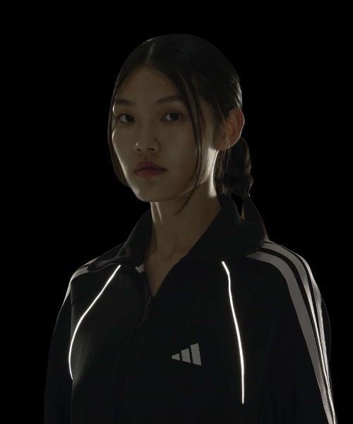 adidas（アディダス）の「アディダス adidas STSV トラックトップドレス（ワンピース・レディース・ブラック/ネイビー・S/M/L/XL）」の11枚目の写真