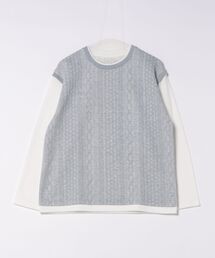 フクレジャガードベストフェイクレイヤードロンＴ