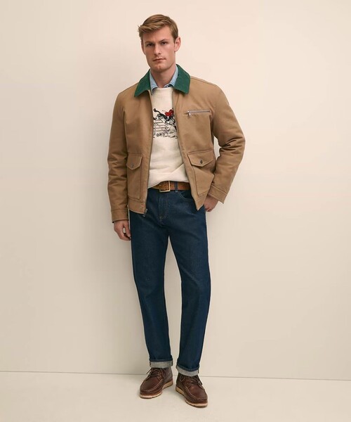 BROOKS BROTHERS(ブルックスブラザーズ)の「コットンダック キルティングジャケット(ブルゾン・メンズ・ベージュ・LARGE/MEDIUM/SMALL/X-LARGE)」の3枚目の写真