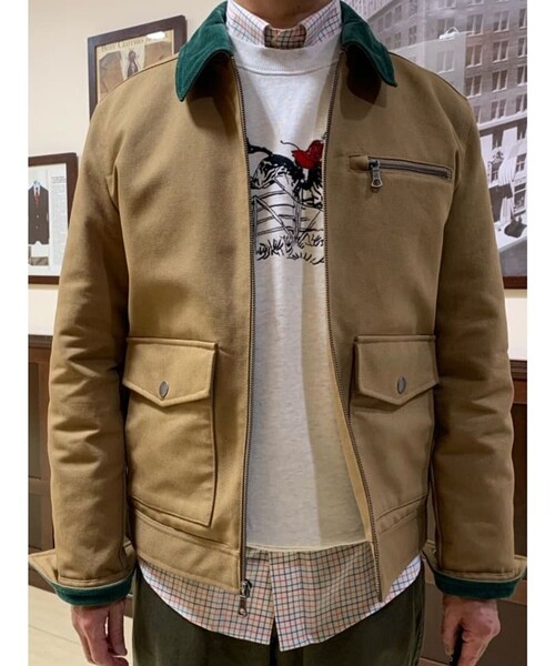 BROOKS BROTHERS(ブルックスブラザーズ)の「コットンダック キルティングジャケット(ブルゾン・メンズ・ベージュ・LARGE/MEDIUM/SMALL/X-LARGE)」の7枚目の写真