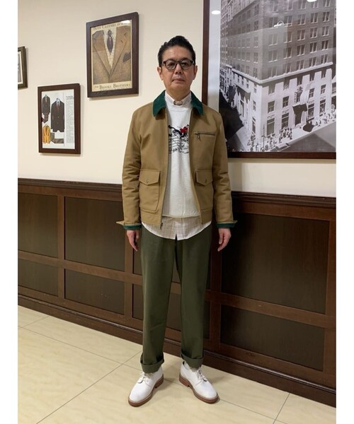 BROOKS BROTHERS(ブルックスブラザーズ)の「コットンダック キルティングジャケット(ブルゾン・メンズ・ベージュ・LARGE/MEDIUM/SMALL/X-LARGE)」の8枚目の写真