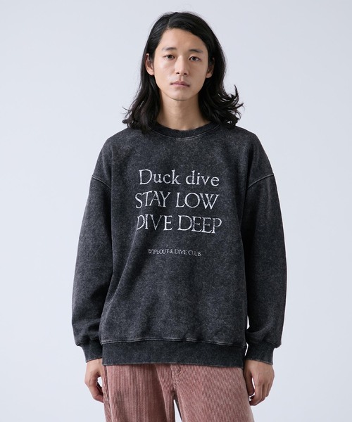 B.C STOCK(ベーセーストック)の「ピグメント加工 プリントスウェット(スウェット・メンズ・ブラック/ベージュ/ネイビー/グリーン・MEDIUM/LARGE)」の2枚目の写真